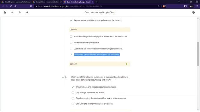 Quiz: Introducing Google Cloud | Google Cloud Fundamentals Core Infrastructure смотреть онлайн