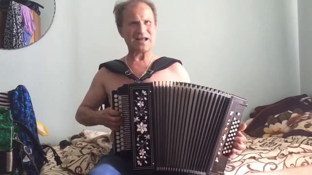 Гармонист Геннадий Аксенов (г.Брянск) с песней Геннадия Манника «крестик». С Благовещением всех.