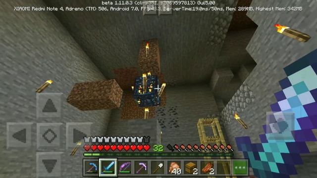 Выживание на телефоне в MineCraft Pocket Edition (1.11.0.3) #16 - ФЕРМА ПАУКОВ смотреть онлайн