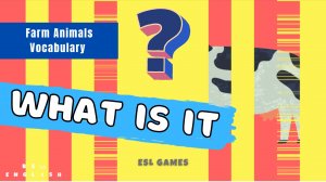 What's this?  Farm Animals | English Vocabulary Guessing Game for kids (ESL)