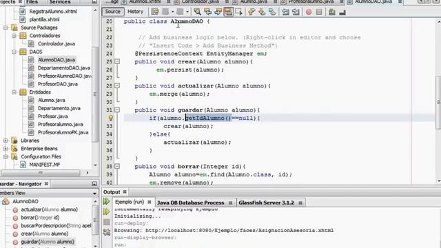 Java Server Face - Java Persistent Language - Entity Beans -Data Access Object - XHTML смотреть онлайн