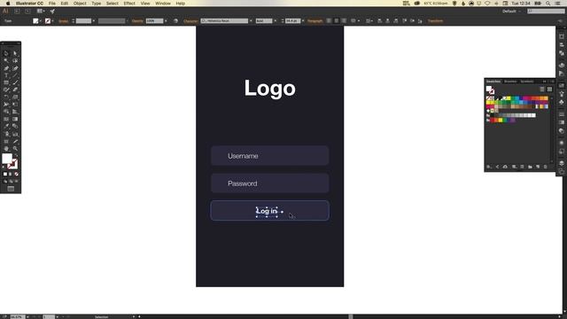 Learn How to Design an App Log In Screen in Adobe Illustrator | Dansky смотреть онлайн
