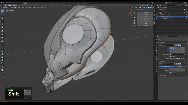 [Blender] Modeling Realistic Sci-Fi Helmet w/ Rachel Frick | Part 2: Surface Details смотреть онлайн