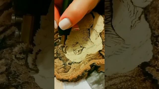 Медведь ? Pyrography. Woodburning. Wood Artwork. Пирография. Выжигание по дереву. Woodworking. смотреть онлайн