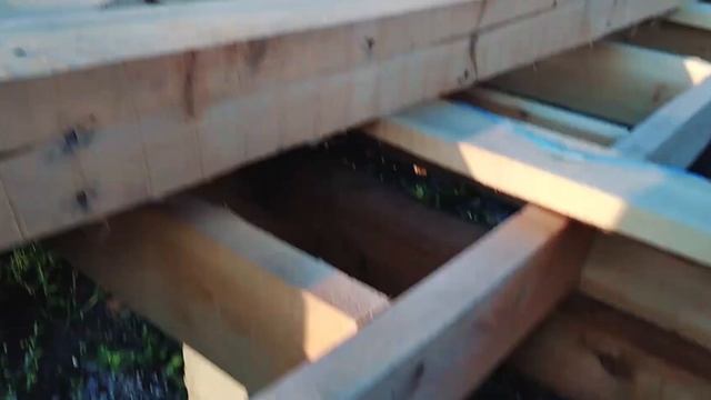 Сборка каркасных стен. Подъем длинных стен. Внутренние стены каркасного дома. #6 смотреть онлайн