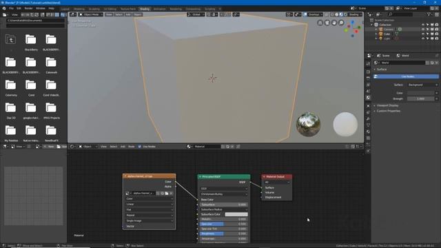 Alpha transparent textures/materials in Blender 2.8 смотреть онлайн