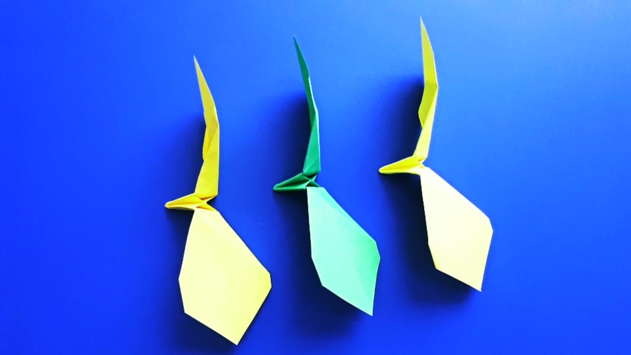 Изготовление вращающегося пропеллера из бумаги. Оригами. Поделки из бумаги. смотреть онлайн