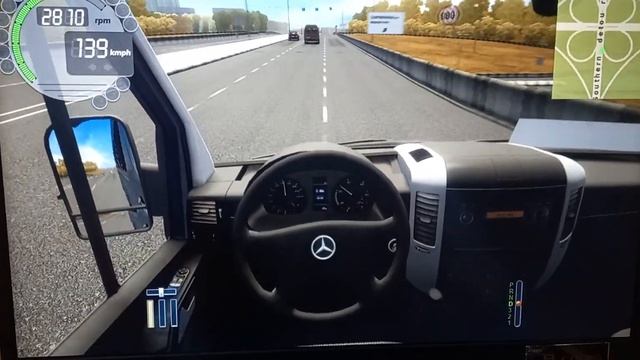DRIVING A MERCEDES BENZ SPRINTER 313 CDI in highway (FAST DRIVING) смотреть онлайн