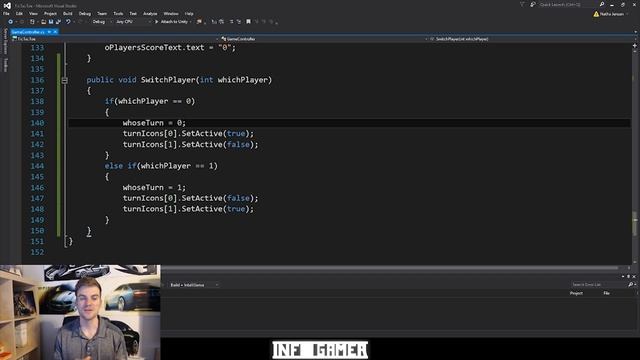 Unity Tutorial for Beginners: Tic Tac Toe - Switch Play(Lesson 9) смотреть онлайн