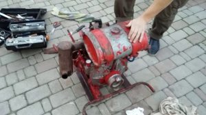 Мотопомпа МП-600 - часть2. Завели ! ( осторожно маты ! )