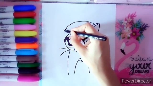Как нарисовать модного кота в очках? смотреть онлайн