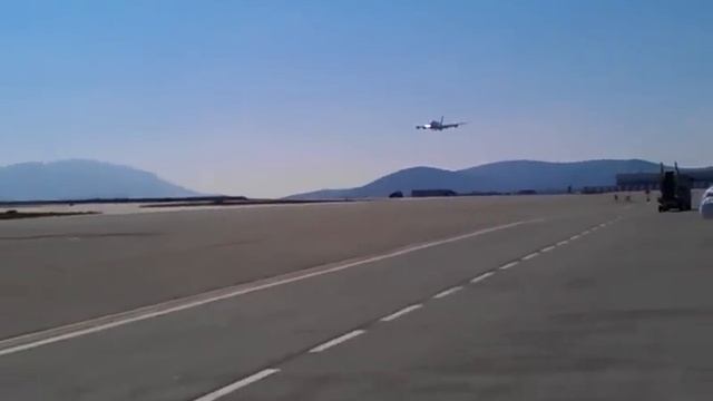 Emirates A380 Landing At Athens International Airport 