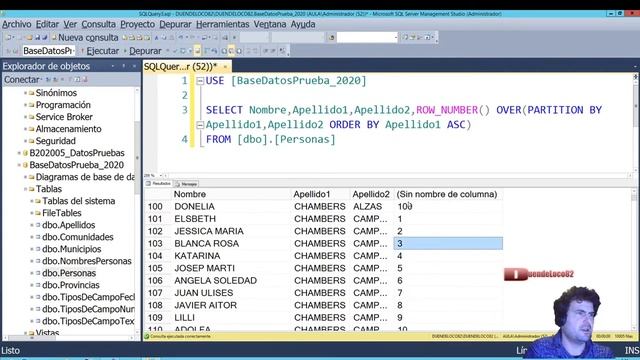 SQL Enumerar Filas agrupadas con ROWNUMBER смотреть онлайн