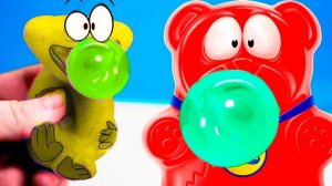 Мы купили странные антистрессы из Китая для медведя Валеры - Музыкант медведь Валера