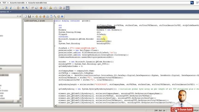 How to create and print QR Code on customer invoices using X++ code in Dynamics AX 2009 смотреть онлайн