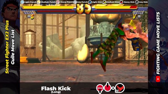 GUILE MOVE LIST - Street Fighter EX2 Plus (SFEX2P) смотреть онлайн