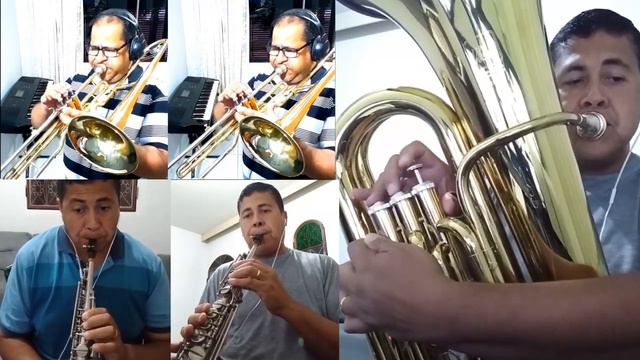 Hino 294 Avante! Coragem! Marchemos Sax reto, trombone e tuba смотреть онлайн