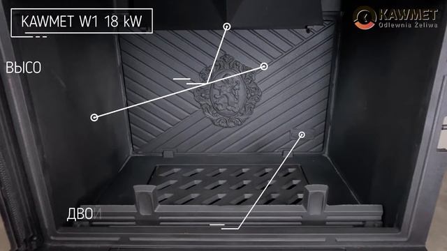 Каминная топка Kaw-Met W1 смотреть онлайн