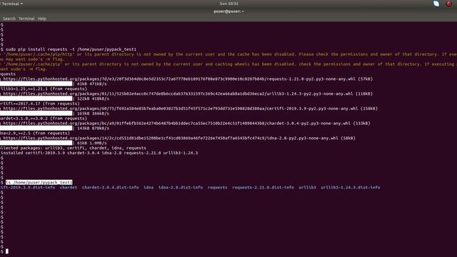 Install a Python package into a different Directory using PIP смотреть онлайн