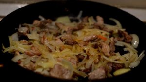 Папоротник с мясом по-корейски . Как вкусно приготовить папоротник ! Салат очень вкусный !