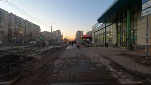 Вечерняя прогулка по району Ржевка-Пороховые. Март 2022.