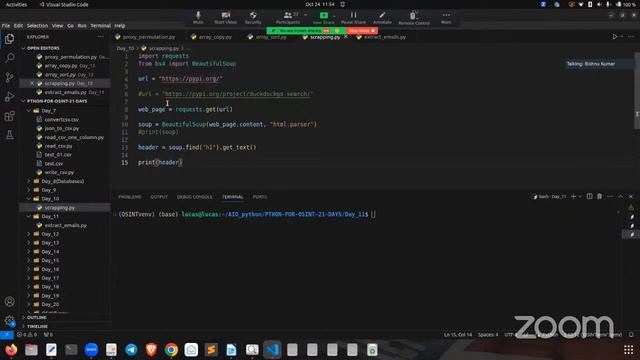 OSINT USING PYTHON DAY - 24 OSINT CORE смотреть онлайн