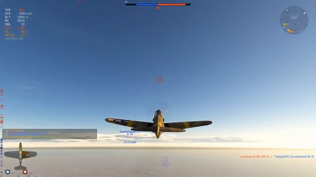 【Gameplay】War Thunder : P-39N-0【Best US Fighter】 смотреть онлайн