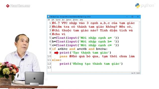 Lập trình Python cơ bản 6: Vòng lặp và các chỉ thị Break, Continue, Pass – thầy Phạm Đức Thành смотреть онлайн