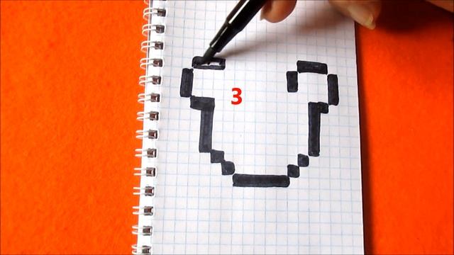 Мышка ? Как рисовать по клеточкам Маленькие Рисунки © How to Draw Mouse Pixel Art for Kids смотреть онлайн