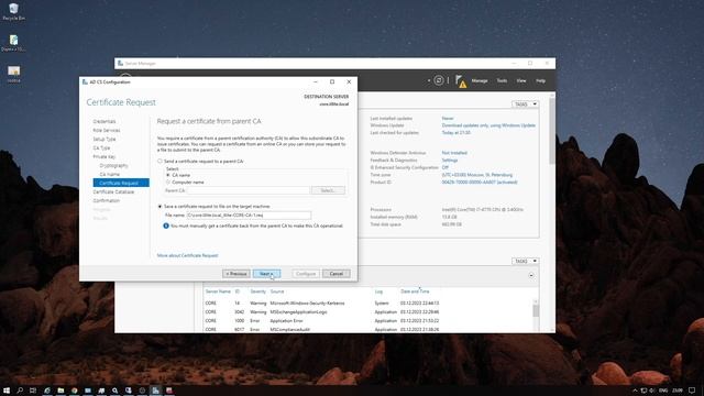 Устанавливаем собственный корневой центр сертификации RootCA. Certification Authority смотреть онлайн