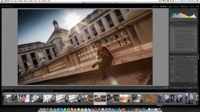 [Tutorial] - Retouching photo with lens flare in Adobe Lightroom 5. смотреть онлайн
