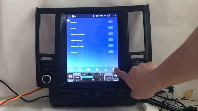 Tesla Style Android Car Stereo Radio Audio DVD GPS Navigation Head Unit Sat Nav Infiniti FX35 03-06 смотреть онлайн