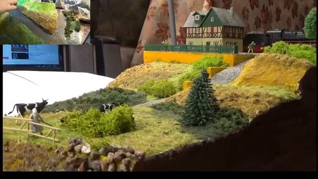 как сделать железнодорожный макет/how To Make Yourself A Landscape Layout.