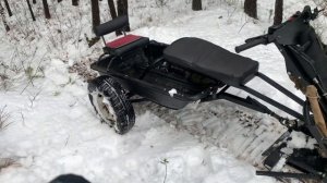 Тофалар 500. Покатушки на мотобуксировщике с колесным модулем.