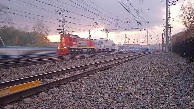 ТЭМ18Д-196 и АС-01 смотреть онлайн