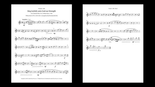Sing Joyfully unto God our Strength for Brass Septet смотреть онлайн