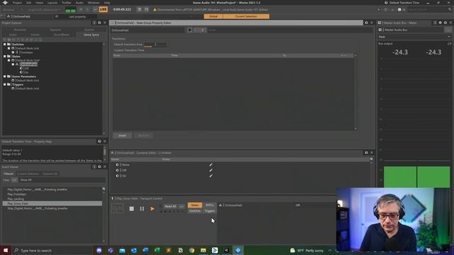 Game Audio with Unity and Wwise Part 5: Position Types, States, Game Parameters and Blend Container смотреть онлайн