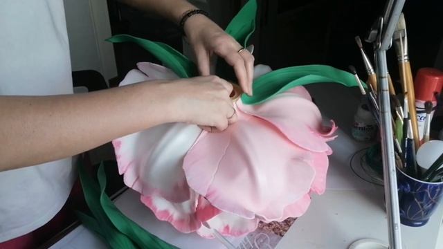 Как сделать светильник пион из изолона мк(How to make a peony lamp from isolon mk) смотреть онлайн