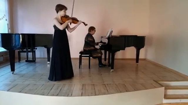 Бревнова Анастасия   Г.Ф. Гендель. Соната для скрипки № 6. 1 часть 