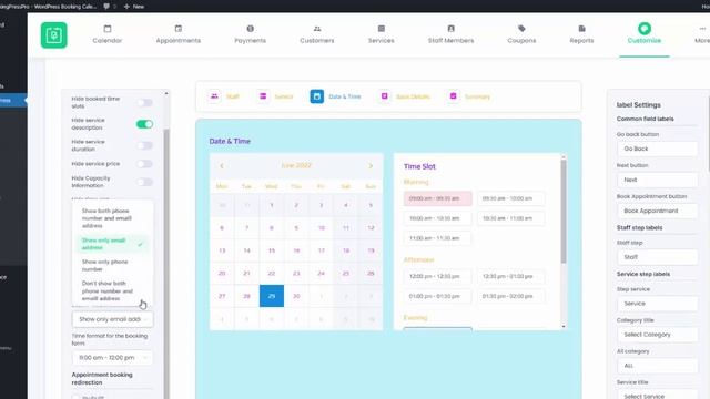 How to Customize "Booking Form" and Form "Label Settings" using BookingPress смотреть онлайн