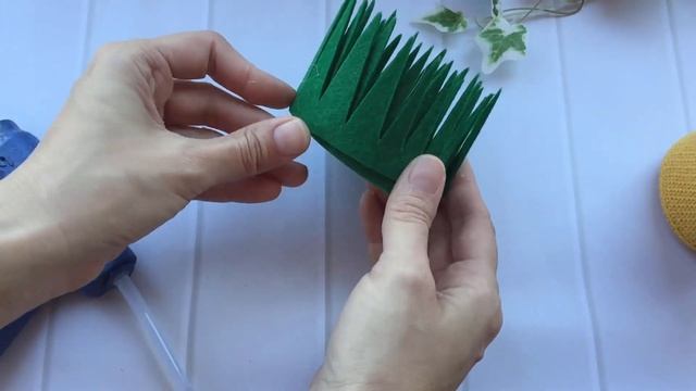 Пасхальная корзинка из фетра для пасочки или яиц. смотреть онлайн