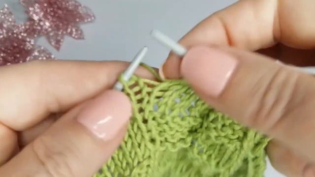 Узор "Плиссе" спицами/ Красивый узор плиссе/Узор для детских изделий смотреть онлайн