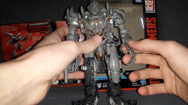 Обзор на фигурки трансформеров Megatron And Brawl Transformers Hasbro Studio Series Review