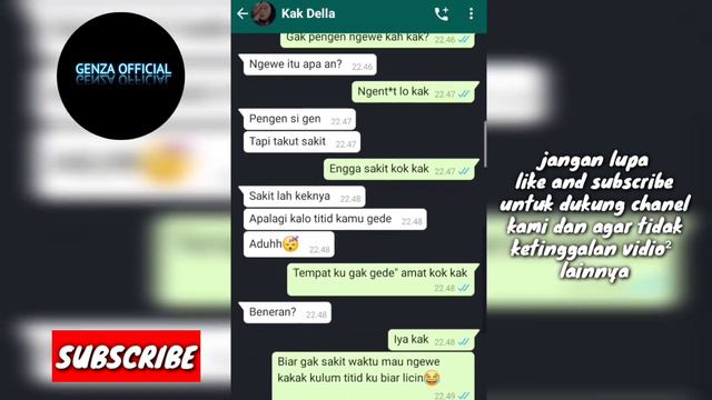 CHAT WA MESUM||GODAIN KAKAK KELAS SAMPE BAPER!!!(DAN AKHIRNYA MAU DI AJAK WIK WIK!!)
