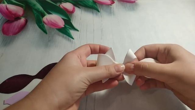 Бант из экокожи и фоамирана МК Натальи Бойко смотреть онлайн