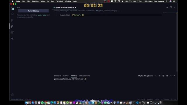 Elitopia - Python Lists - 2 minute coding ep13 смотреть онлайн