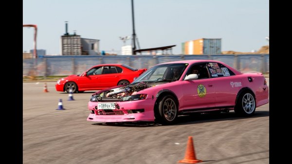 Toyota Mark 2 UZX90 MT vs Subaru Legacy Blitzen AT EJ206tt. Заруба на гонках.mp4