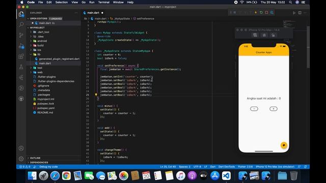 FLUTTER 64 Shared Preferences (Tutorial Flutter Bahasa Indonesia) смотреть онлайн