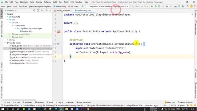 Integrating Youtube Api into Android Studio Play video on Youtube Player android app in Bangla смотреть онлайн