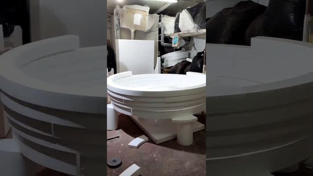 Купель из пенопласта, сборка